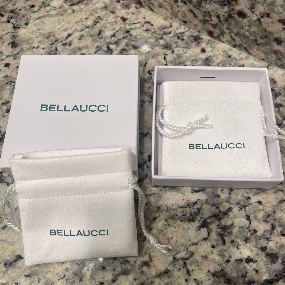 Bellaucci White Jewelry Dust bags and box